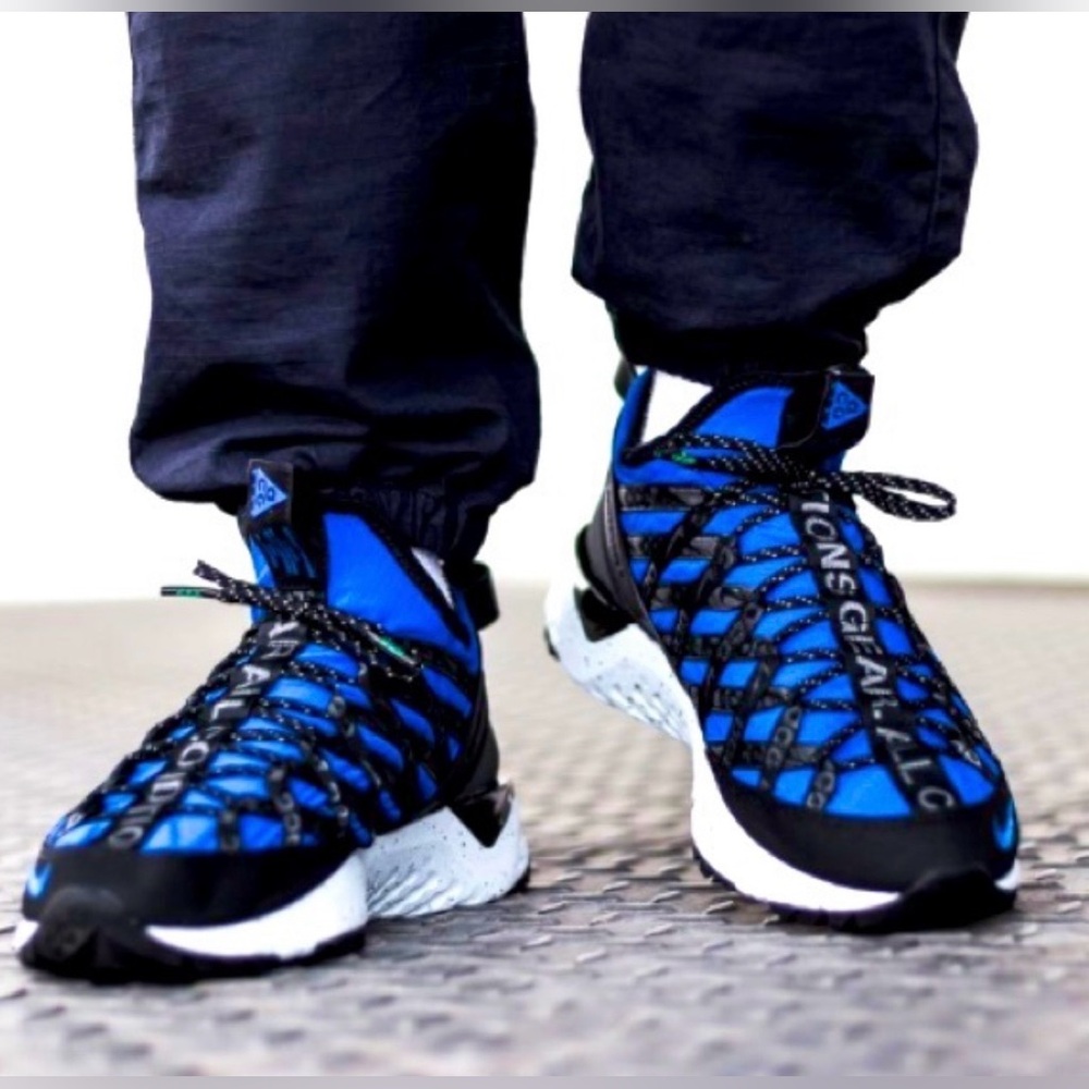 Nike ACG React Terra Gobe Black and Blue Trail Shoes